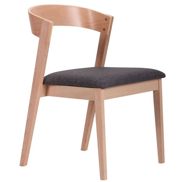 Стілець AMF Рамболь Бук Білий Антрацит-2