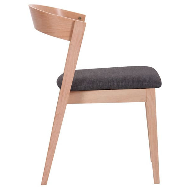 Стілець AMF Рамболь Бук Білий Антрацит-3