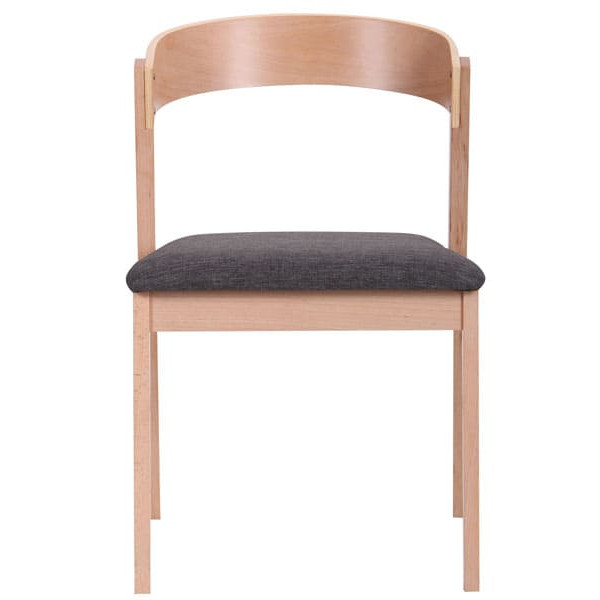 Стілець AMF Рамболь Бук Білий Антрацит-4