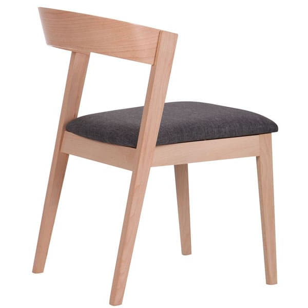 Стілець AMF Рамболь Бук Білий Антрацит-5