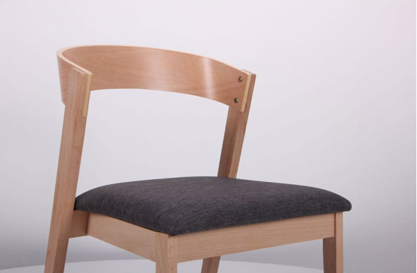 Стілець AMF Рамболь Бук Білий Антрацит-10