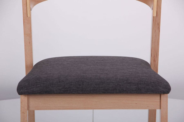 Стілець AMF Рамболь Бук Білий Антрацит-11