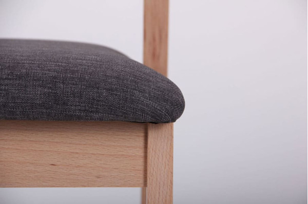 Стілець AMF Рамболь Бук Білий Антрацит-12