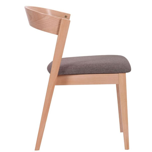 Стілець AMF Рамболь Бук Білий Капучіно-2