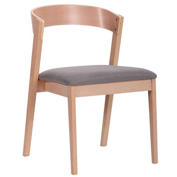 Стілець AMF Рамболь Бук Білий Сільвер-0