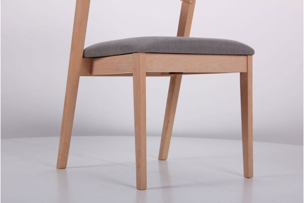 Стілець AMF Рамболь Бук Білий Сільвер-8