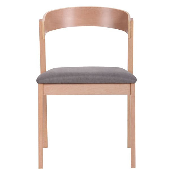 Стілець AMF Рамболь Бук Білий Сільвер-3