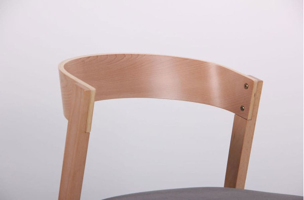 Стілець AMF Рамболь Бук Білий Сільвер-10