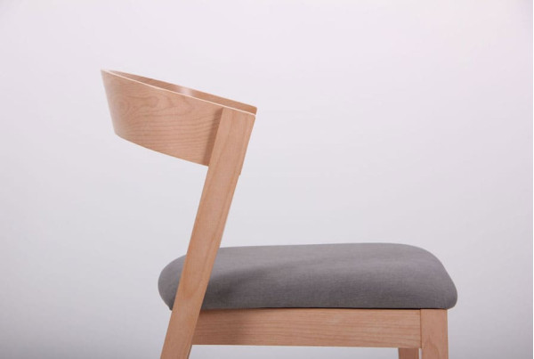 Стілець AMF Рамболь Бук Білий Сільвер-11