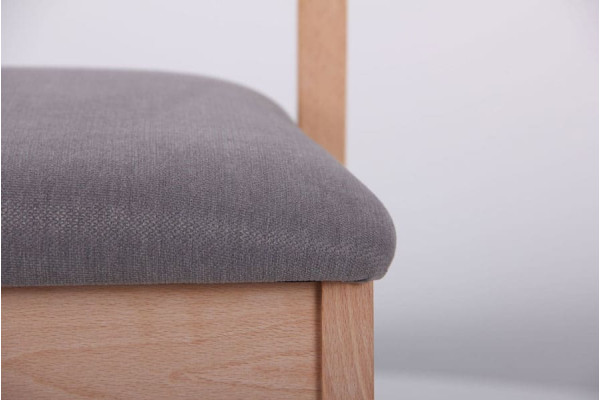 Стілець AMF Рамболь Бук Білий Сільвер-12