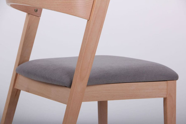 Стілець AMF Рамболь Бук Білий Сільвер-13