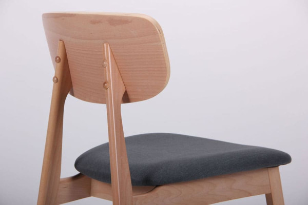 Стілець AMF Рікотта Бук Білий Маренго-6