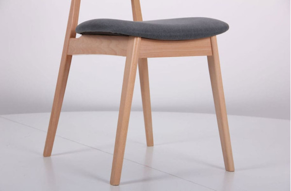 Стілець AMF Рікотта Бук Білий Маренго-8