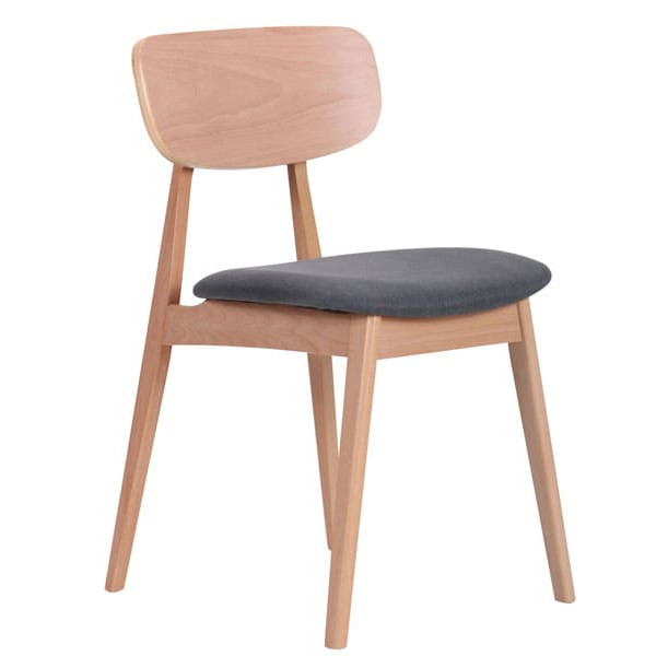 Стілець AMF Рікотта Бук Білий Маренго-2