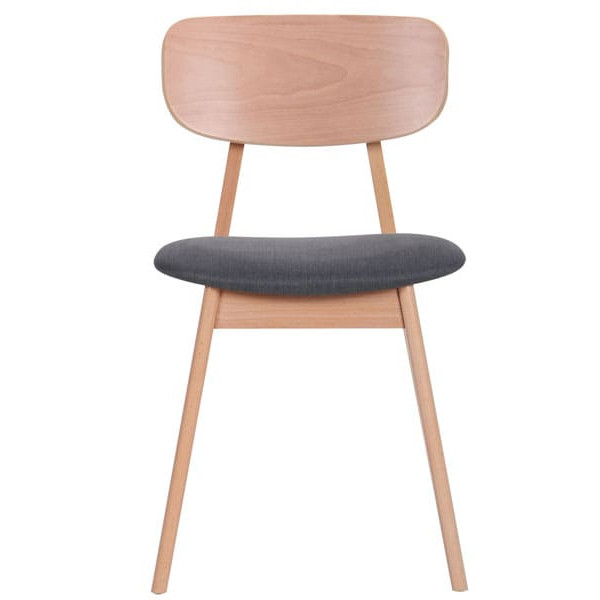 Стілець AMF Рікотта Бук Білий Маренго-3