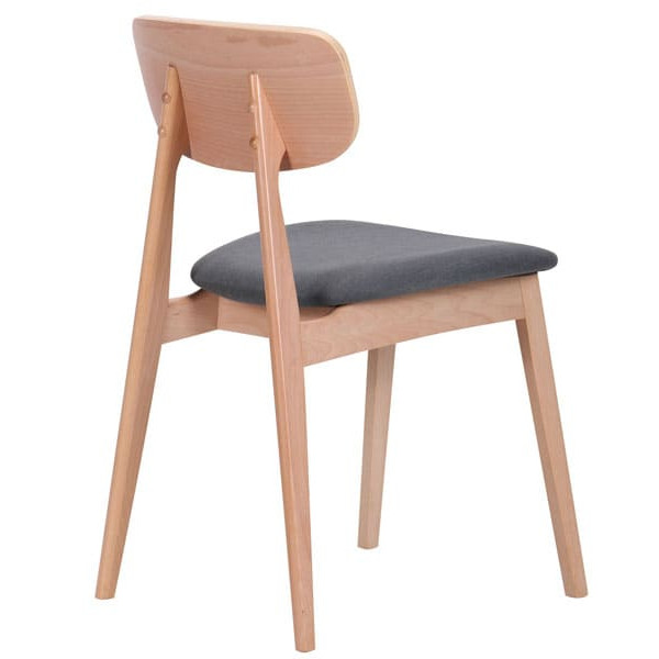 Стілець AMF Рікотта Бук Білий Маренго-5