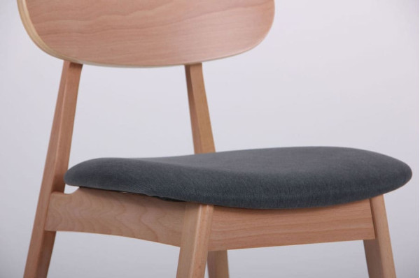 Стілець AMF Рікотта Бук Білий Маренго-10