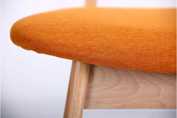 Стул AMF Рикотта Бук Беленый Оранж-5