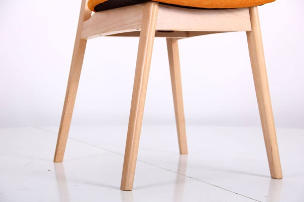 Стул AMF Рикотта Бук Беленый Оранж-10