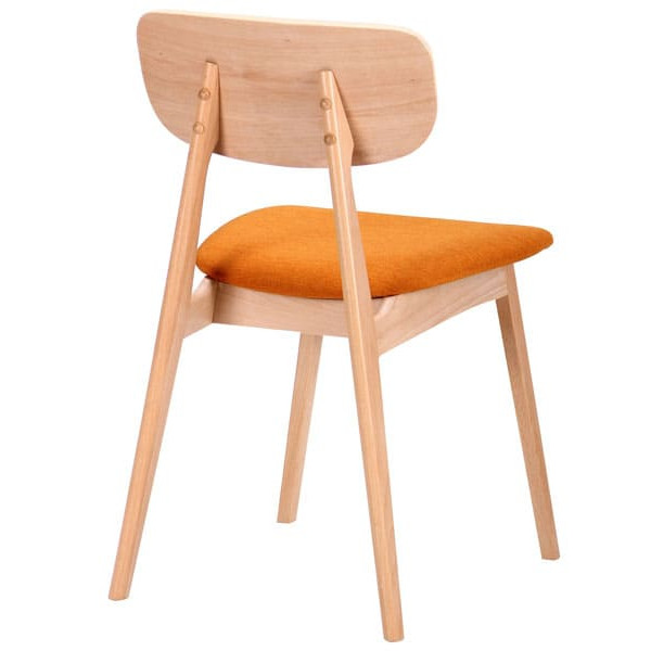 Стул AMF Рикотта Бук Беленый Оранж-4