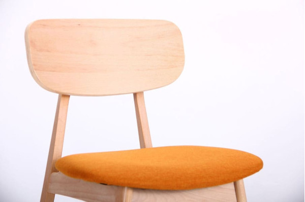 Стул AMF Рикотта Бук Беленый Оранж-11