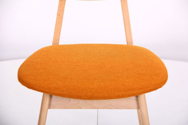 Стул AMF Рикотта Бук Беленый Оранж-14