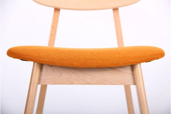 Стул AMF Рикотта Бук Беленый Оранж-15