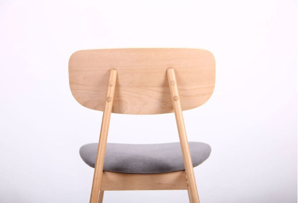 Стілець AMF Рікотта Бук Білий Сільвер-5