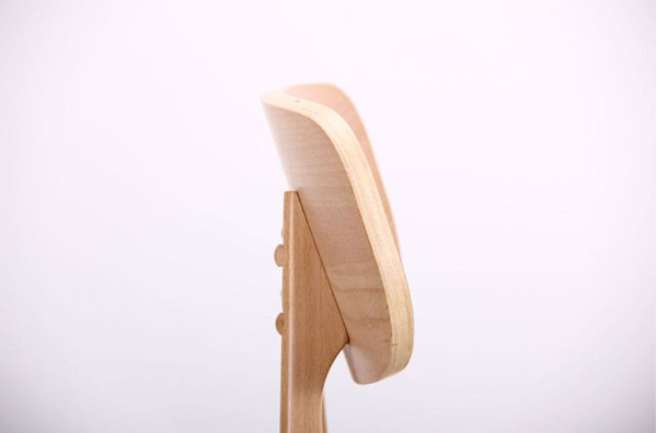 Стілець AMF Рікотта Бук Білий Сільвер-6