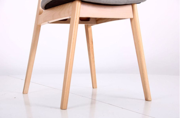 Стілець AMF Рікотта Бук Білий Сільвер-8