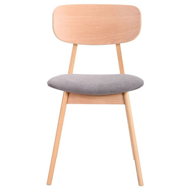 Стілець AMF Рікотта Бук Білий Сільвер-3