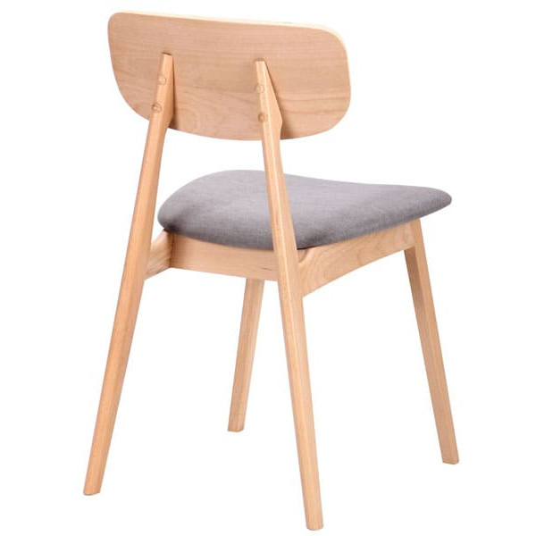 Стілець AMF Рікотта Бук Білий Сільвер-4