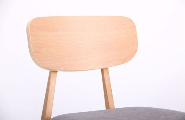 Стілець AMF Рікотта Бук Білий Сільвер-9