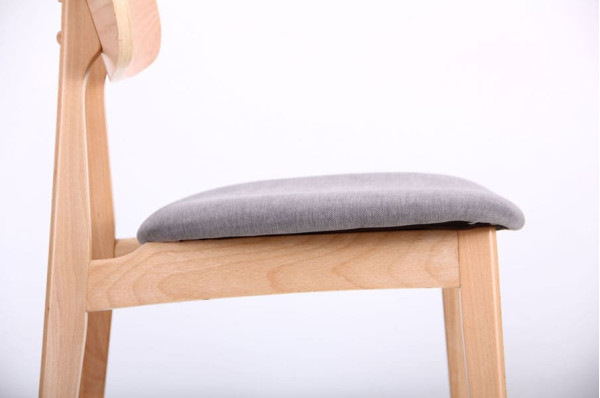 Стілець AMF Рікотта Бук Білий Сільвер-11