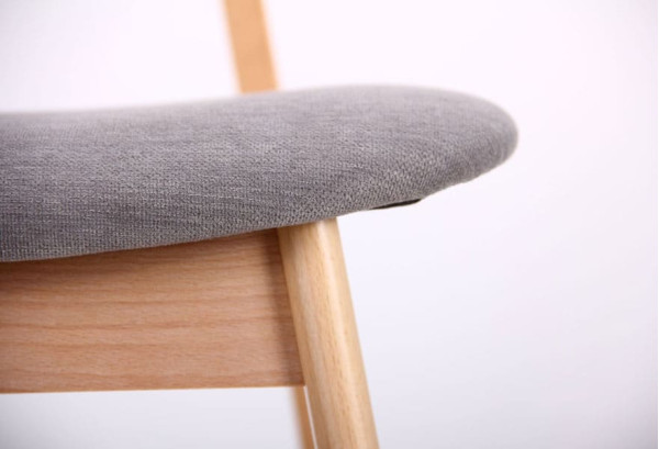 Стілець AMF Рікотта Бук Білий Сільвер-12