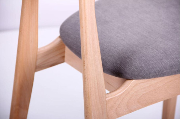 Стілець AMF Рікотта Бук Білий Сільвер-13