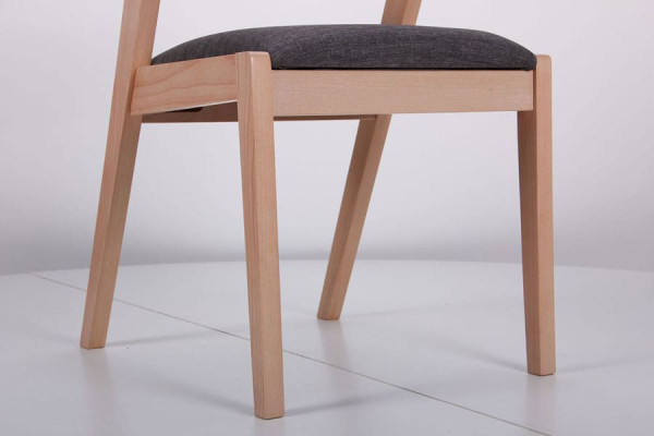 Стул AMF Рокфор Бук Беленый Антрацит-10