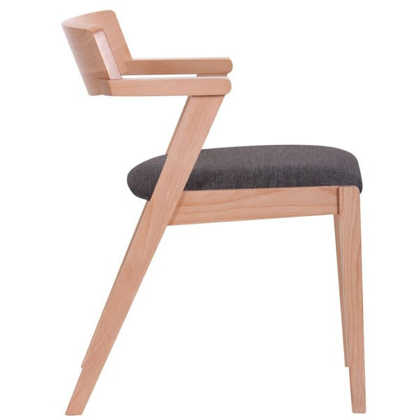 Стул AMF Рокфор Бук Беленый Антрацит-3