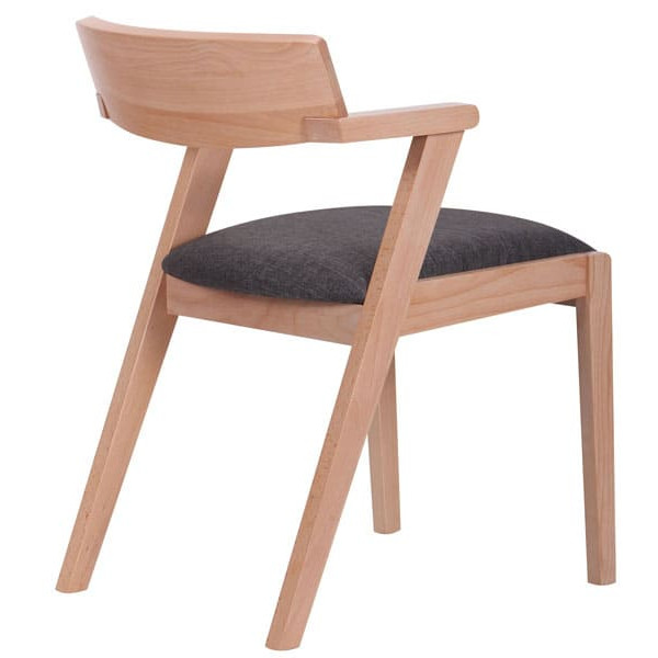 Стул AMF Рокфор Бук Беленый Антрацит-5