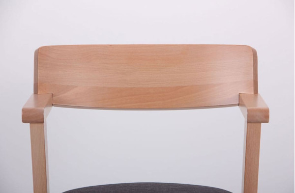 Стул AMF Рокфор Бук Беленый Антрацит-11