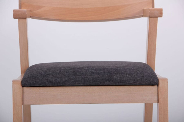 Стул AMF Рокфор Бук Беленый Антрацит-12