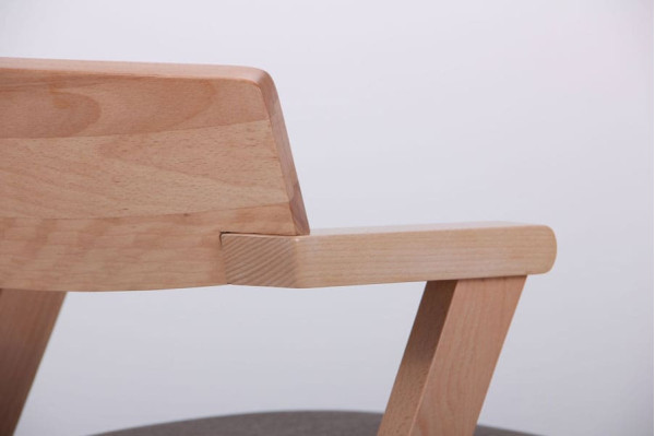 Стул AMF Рокфор Бук Беленый Капучино-11