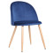 Стул AMF Sherry Beech-Blue Velvet-0-thumb