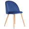 Стул AMF Sherry Beech-Blue Velvet-1-thumb
