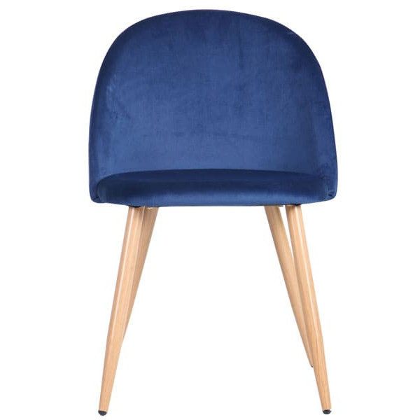Стул AMF Sherry Beech-Blue Velvet-2