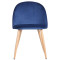 Стул AMF Sherry Beech-Blue Velvet-2-thumb