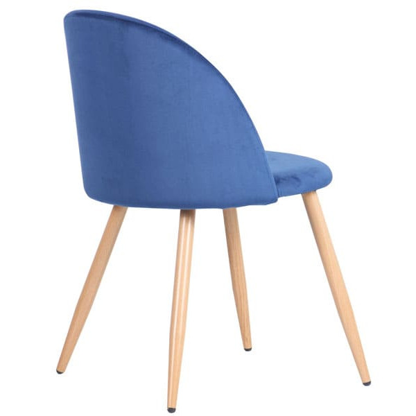 Стул AMF Sherry Beech-Blue Velvet-4