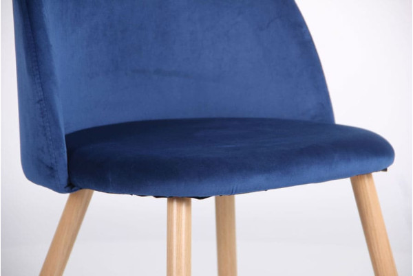 Стул AMF Sherry Beech-Blue Velvet-8