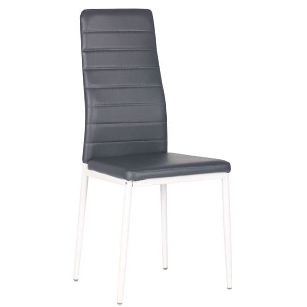 Стілець AMF Сицилія Білий беж Скаден темно-сірий-1