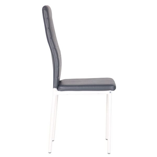 Стілець AMF Сицилія Білий беж Скаден темно-сірий-3